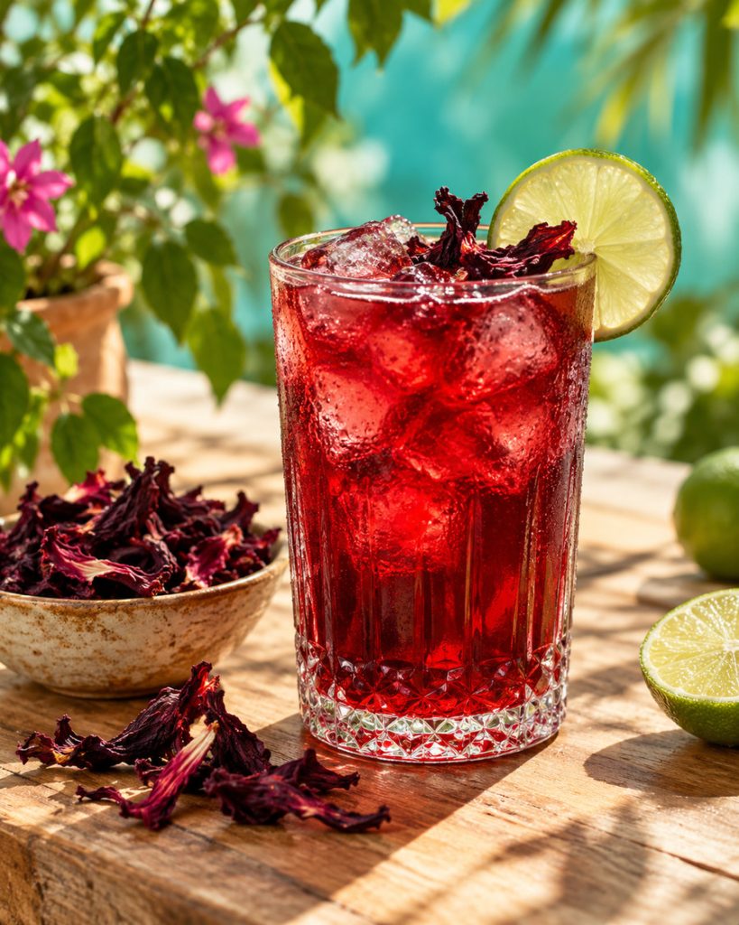 Agua de Jamaica (Hibiscus Agua Fresca)