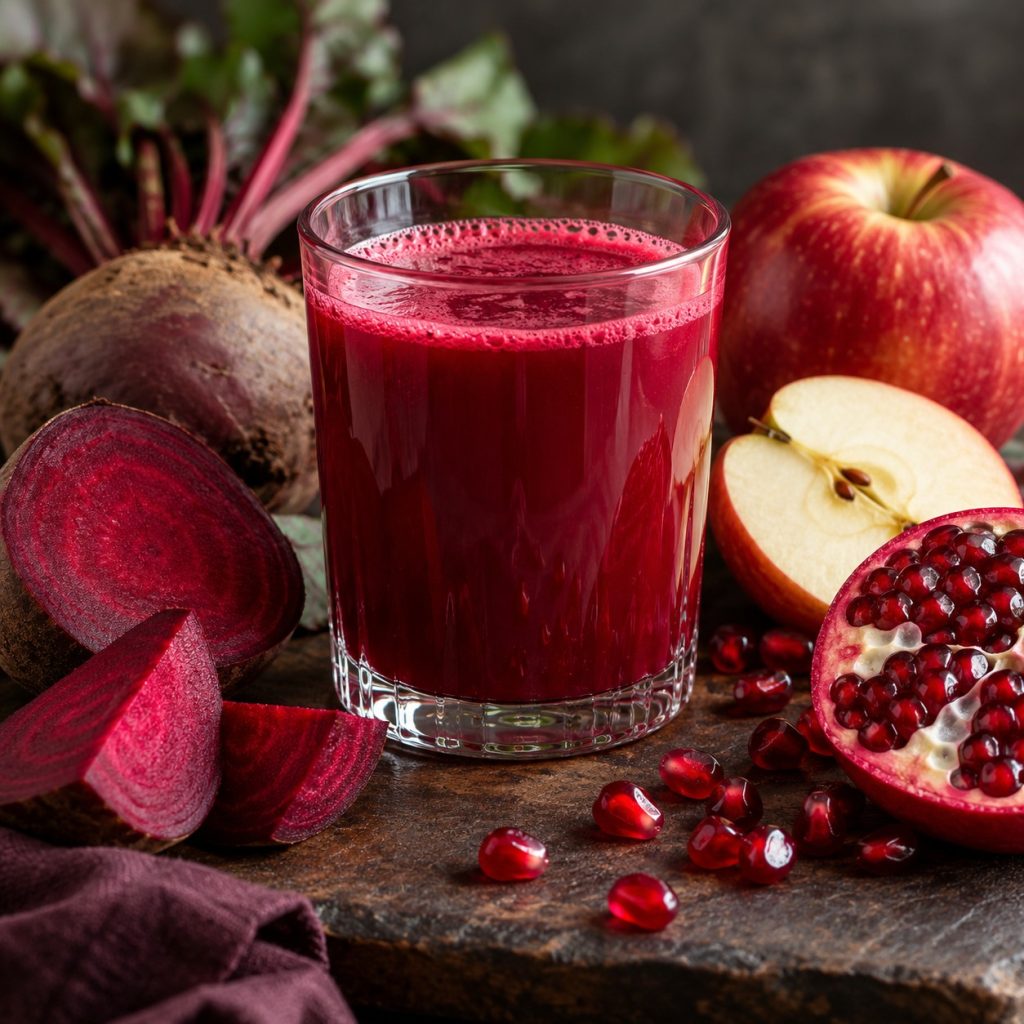 Beet Apple Pomegranate Juice