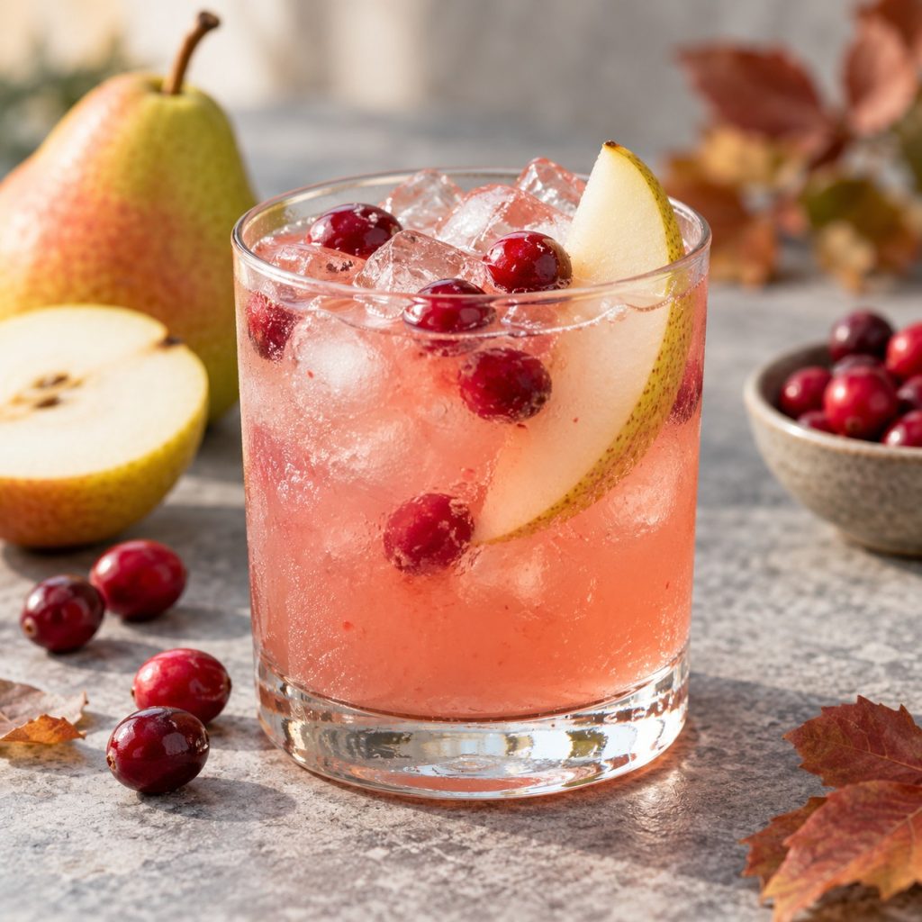 Cranberry Pear Agua Fresca