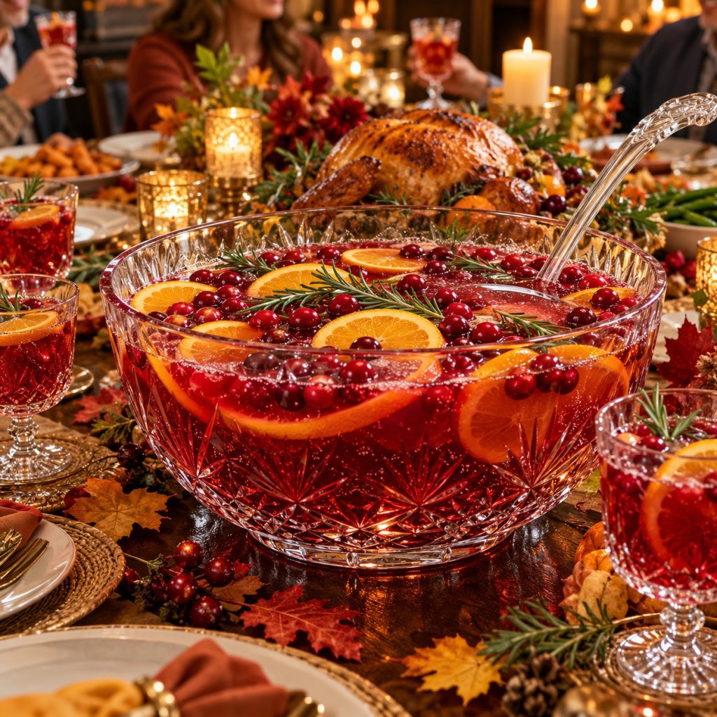 Cranberry Rosemary Harvest Punch