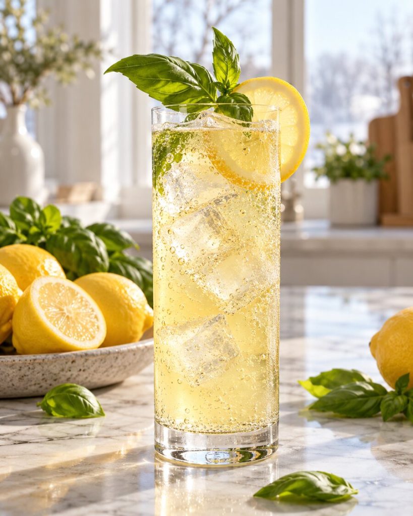 Lemon-Basil Sparkler