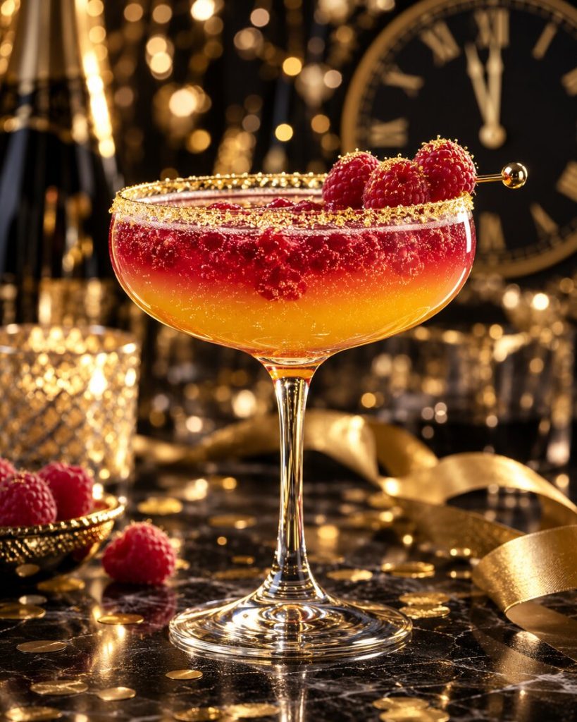 Midnight Mango-Raspberry Countdown Punch
